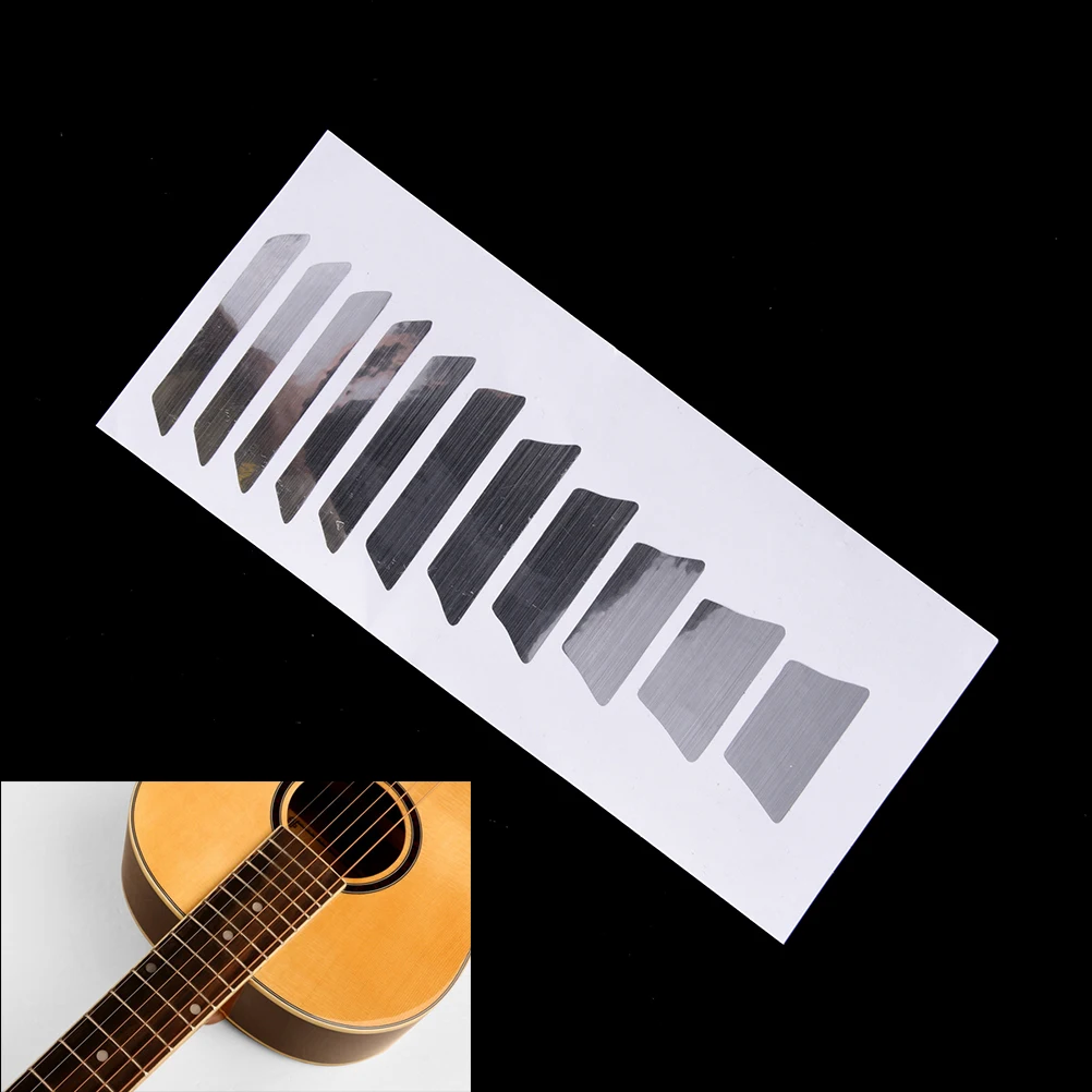 neue 1 stücke gitarre aufkleber gitarre griffbrett inlay aufkleber akustische elektrische fret neck decals marker gitarre bass zubehör silbe