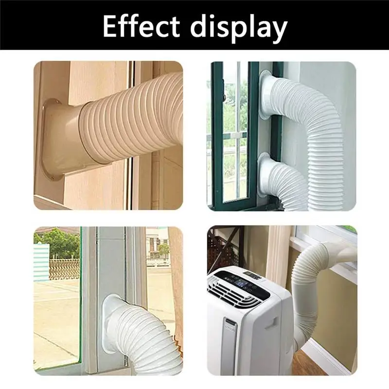 

1pcs Exhaust Pipe Adapter Universal Exhaust Hose Connector Window Adaptor Tube Universal design compatible with most windows
