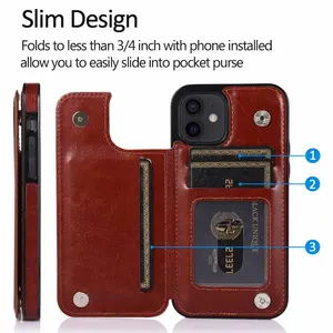 luxury phone case for iphone 13 pro case 12 pro max flip holder for iphone 12 11 pro max leather credit card pocket wallet cover free global shipping