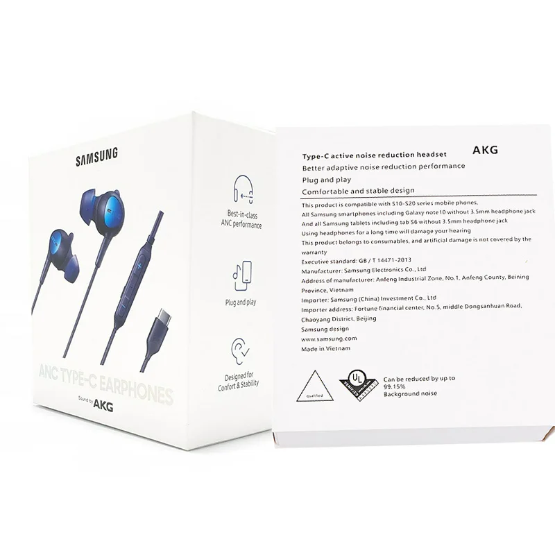 Наушники Samsung Встроенные наушники-вкладыши с микрофоном 3 5 мм/Type c проводные