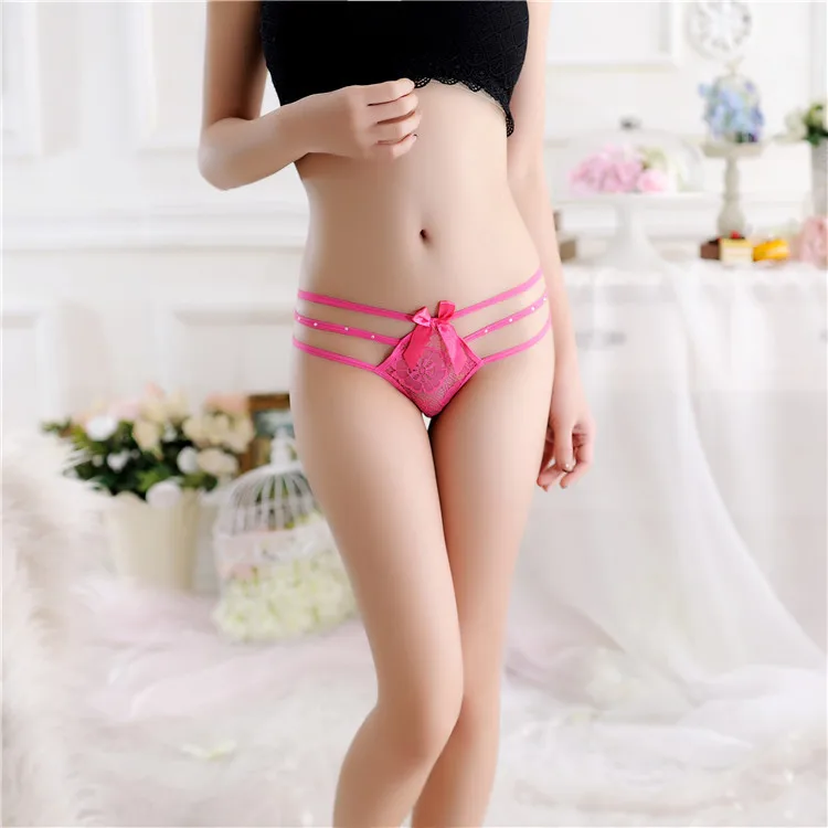 

7color Lace Women Sexy Temptation lingerie Thongs G-string Underwear Panties Briefs Ladies g-string T-back SF118