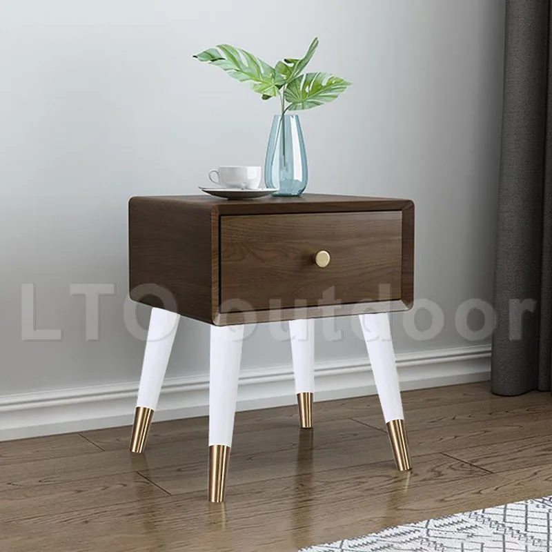 

Solid Wood Furniture Legs Sofa Cabinet Foot Furniture Replacement Leg with Copper Sleeve, For Sofa Cabinet Coffee Table