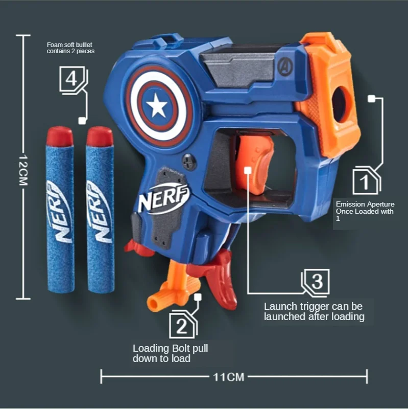 Оригинальный пистолет Hasbro Nerf Overwatch OVW D.VA Boy мягкий пуля игрушка для детей на