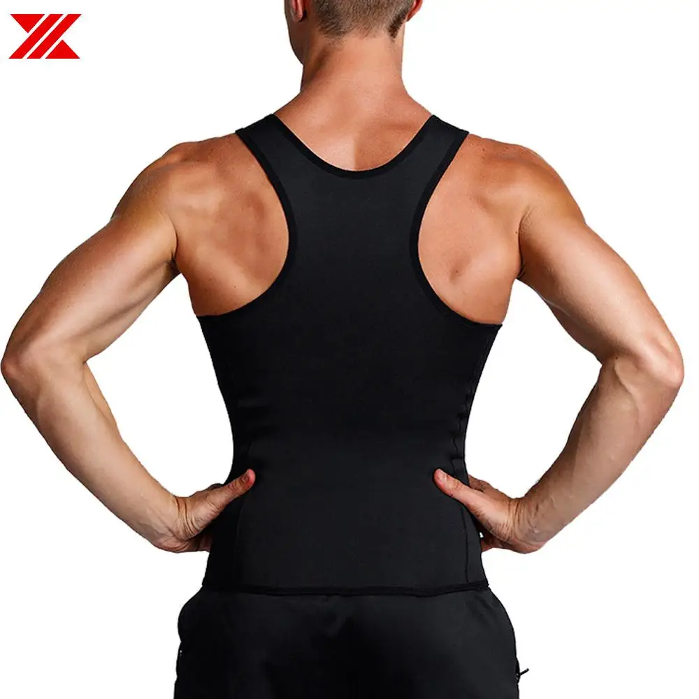 Мужской утягивающий жилет HEXIN неопреновый формирователь тела 3 ряды крючков