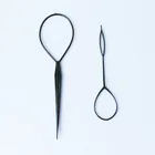 2 шт.компл. вытягивающая игла для волос для конского хвоста зажим для укладки хвоста зажим для волос зажим для прически DIY инструмент для укладки