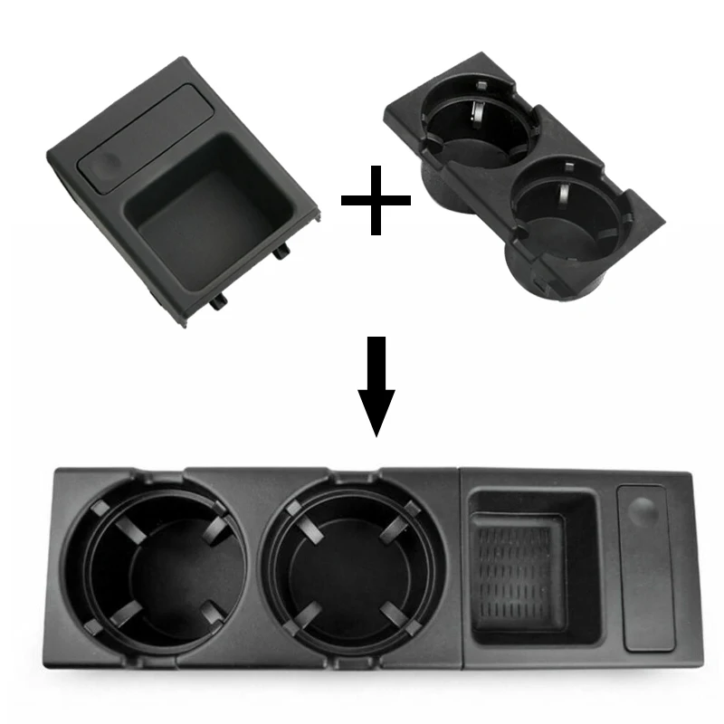 Черный стиль автомобильный держатель для центральной консоли монет коробка