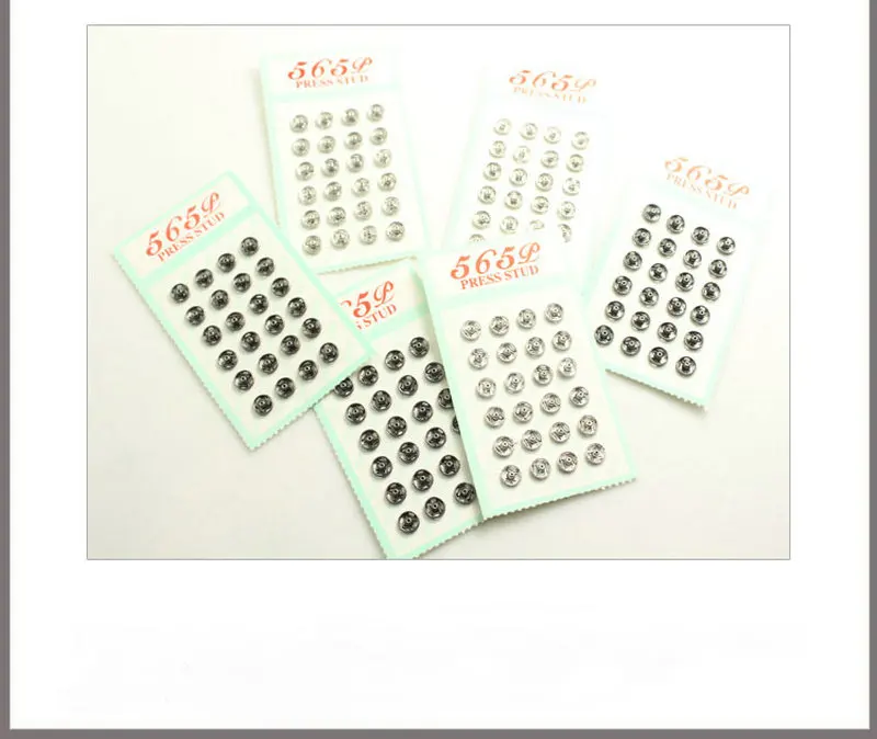 565 медные аксессуары для одежды металлическая кнопка шитья застежки серебристо