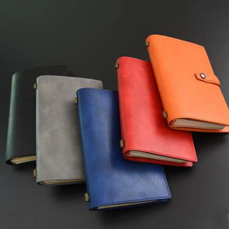 Винтажный дневник-записная книжка из искусственной кожи на спирали | Канцтовары