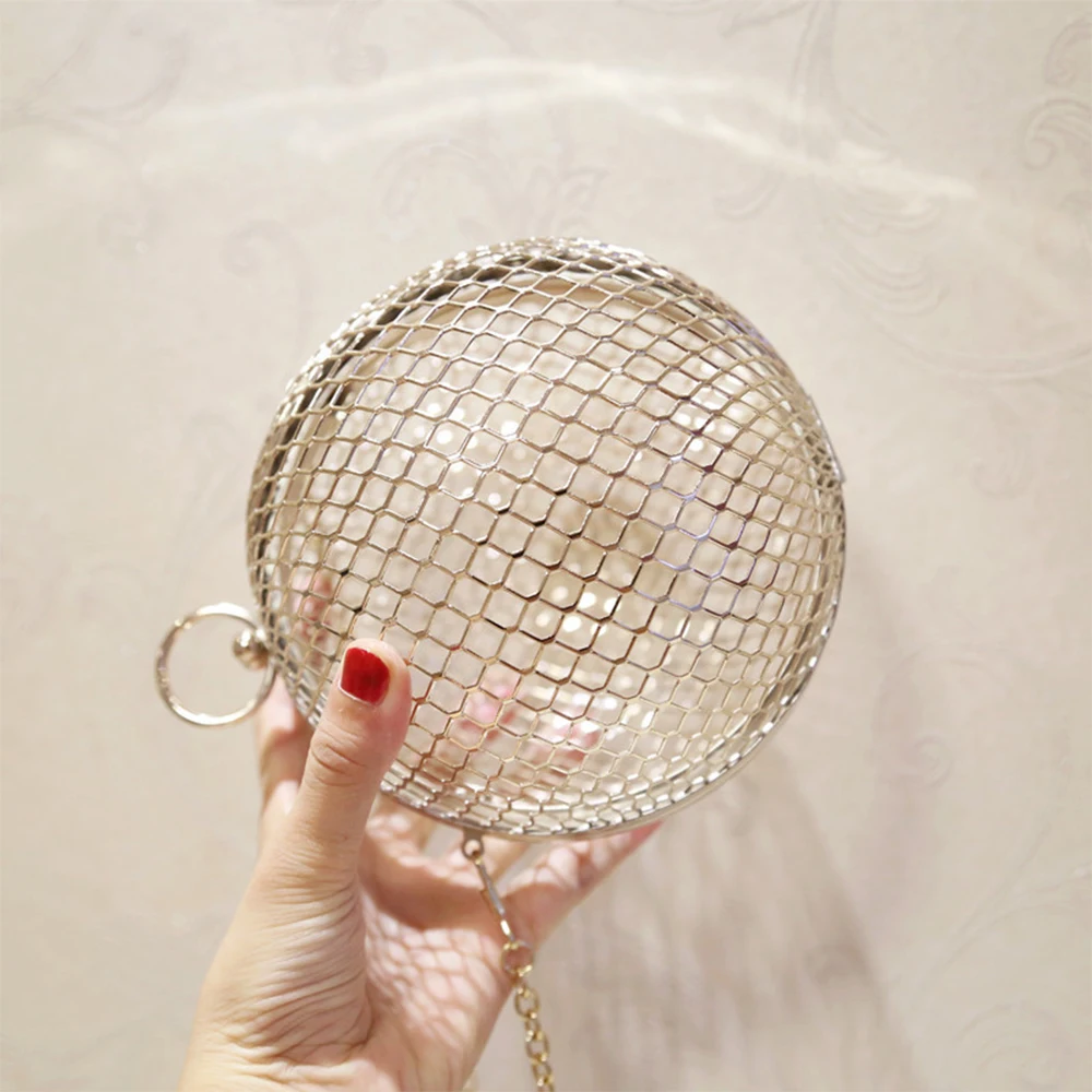 Сумка через плечо полый металлический шарик для женщин | Багаж и сумки