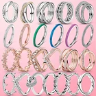 Женское кольцо из серебра 2021 пробы, со сверкающими и полированными линиями