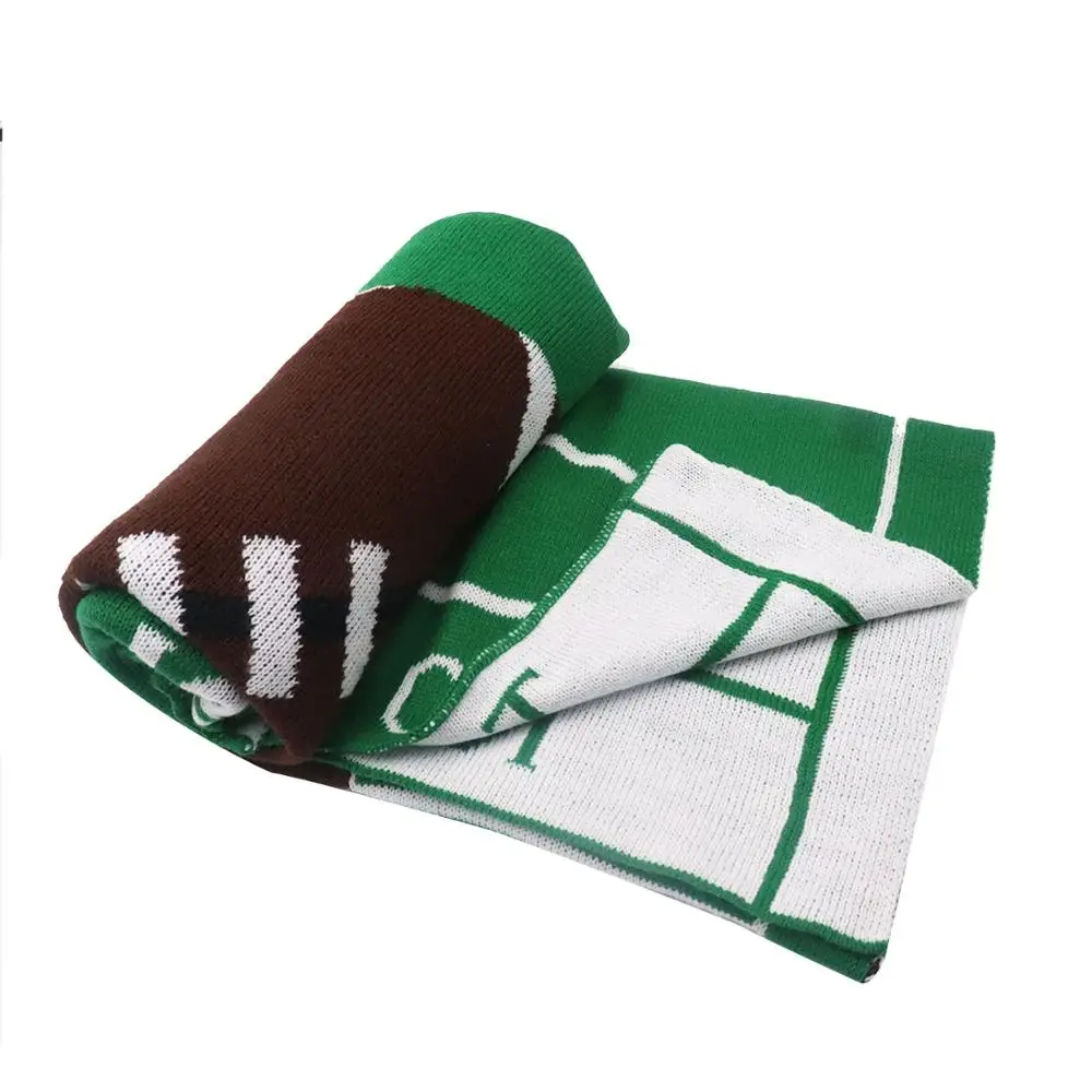 

8 Pcs Knitted Baby Blanket For Kid with Football Pattern Soft And Cozy DOM1071483 Baby Knit Blanket