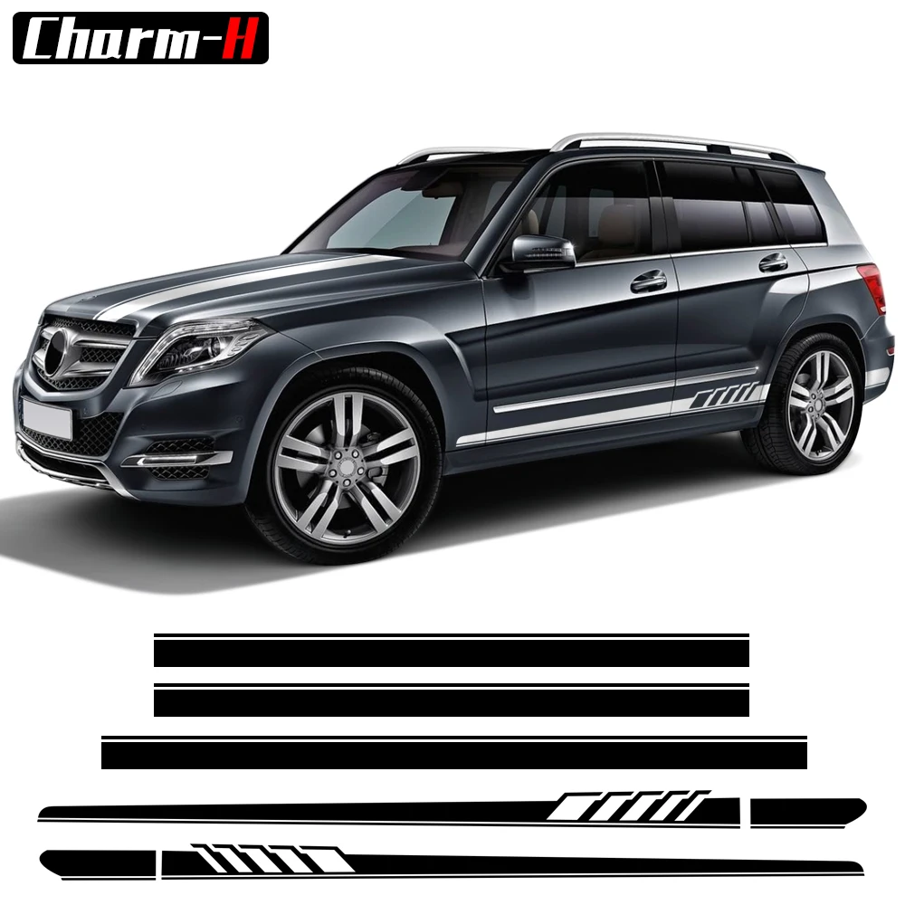 

Edition 1 Stripes Kit Side Skirt Decal For Mercedes Benz GLE GLK ML Class AMG W164 W166 GLE350 GLE400 GLK350 ML350 Accessories