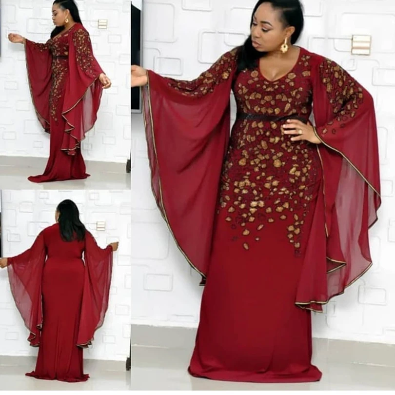 Новые африканские платья для женщин с вышивкой и блестками одежда в африканском