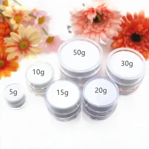 30 шт.партия, Белая Акриловая банка с двойными стенками