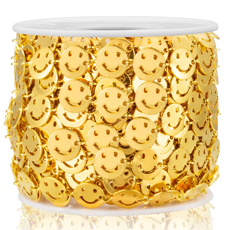 Кулон в виде смайлика из нержавеющей стали ожерелье стиле хип-хоп сделай сам