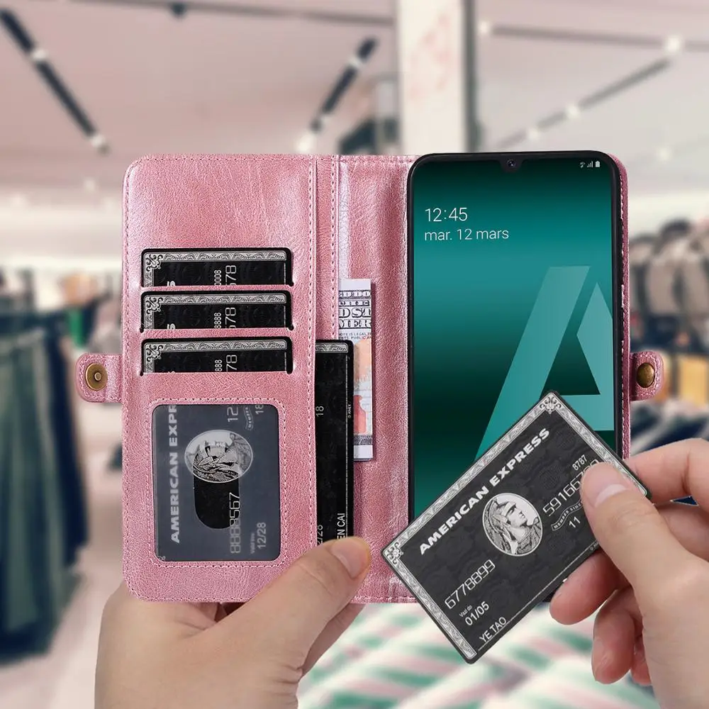 Кожаный чехол для Samsung A50 съемный чехол-книжка 2 в 1 Galaxy A72 A52 A51 A71 A70 A40 S10 | Мобильные