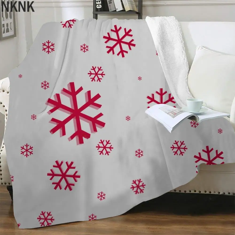 

NKNK Brank рождественское одеяло s Снежинка 3D печать картина тонкое одеяло Harajuku постельное белье плед шерпа одеяло Новый Винтажный узор