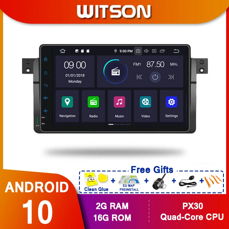 WITSON! Android 10 Octa core PX5 автомобильный DVD плеер для BMW E46 (1998 2005) M3(1998 4 ГБ ОЗУ 64 Гб ПЗУ