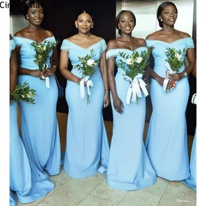 Bridesmaid Dresses V-Neck Off The Shoulder Mermaid Spandex Satin Pleated Bridesmaid Dresses Zipper Back Wedding Party Dresses Bridesmaid Dresses V-Neck Off The Shoulder Mermaid Spandex Satin Pleated Bridesmaid Dresses Zipper Back Wedding Party Dresses