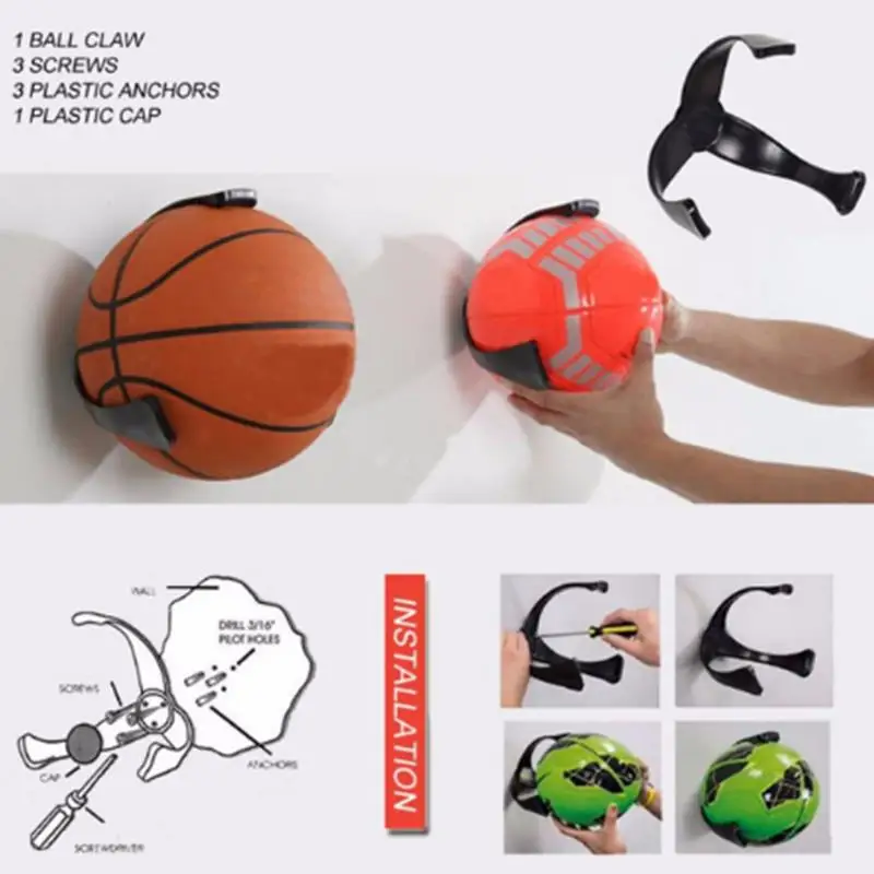 

Storage Rack Ball Claw Holder Support Rugby Display Football Decor Standing Stand Storage Wall Mounted