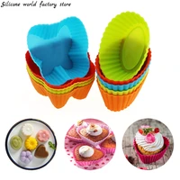 silicone world silicone cake mold muffin cupcake reusable baking molds kitchen cooking bakeware maker diy cake decorating tools