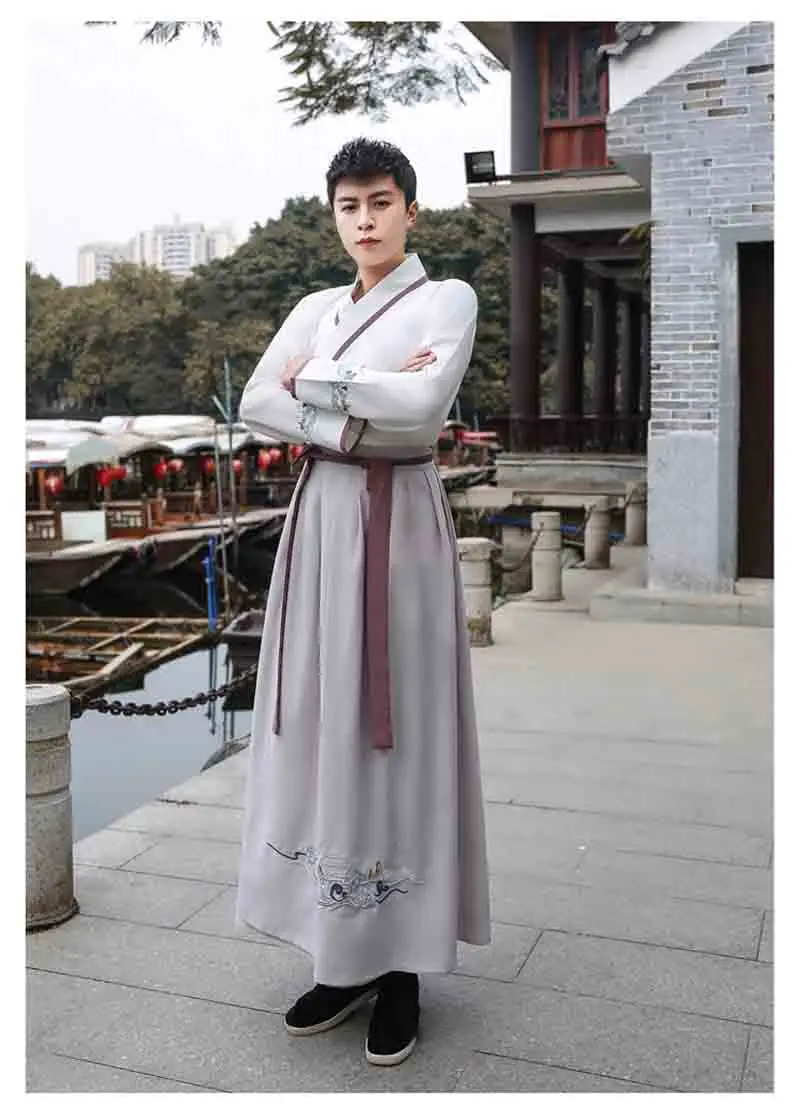 Hanfu для женщин/мужчин Древний китайский традиционный одежда Fantasia пары Хэллоуин