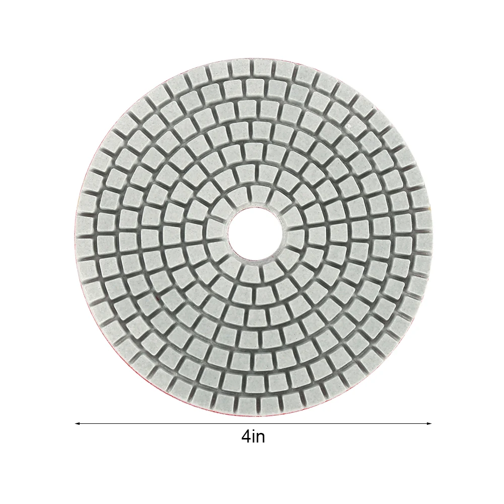 

16pcs Diamond Polishing Pads Kit 4 Inch Wet/Dry for Granite Stone Concrete Marble Polishing Use Grinding Discs Set