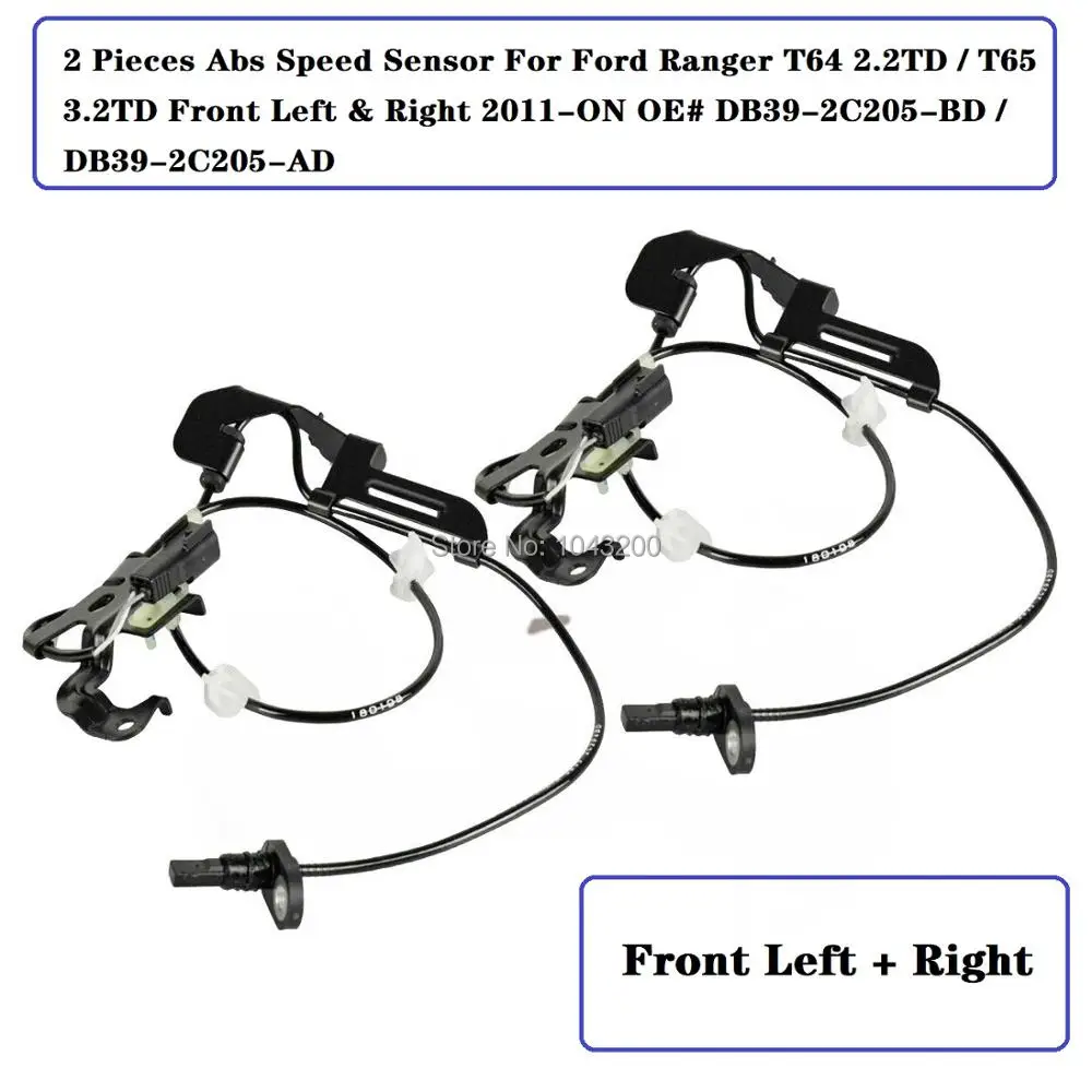 

Front Sides Abs Speed Sensor For Ford Ranger T64 2.2TD / T65 3.2TD OE# DB392C204BD / DB392C204AD / DB392C205BD / DB392C205AD