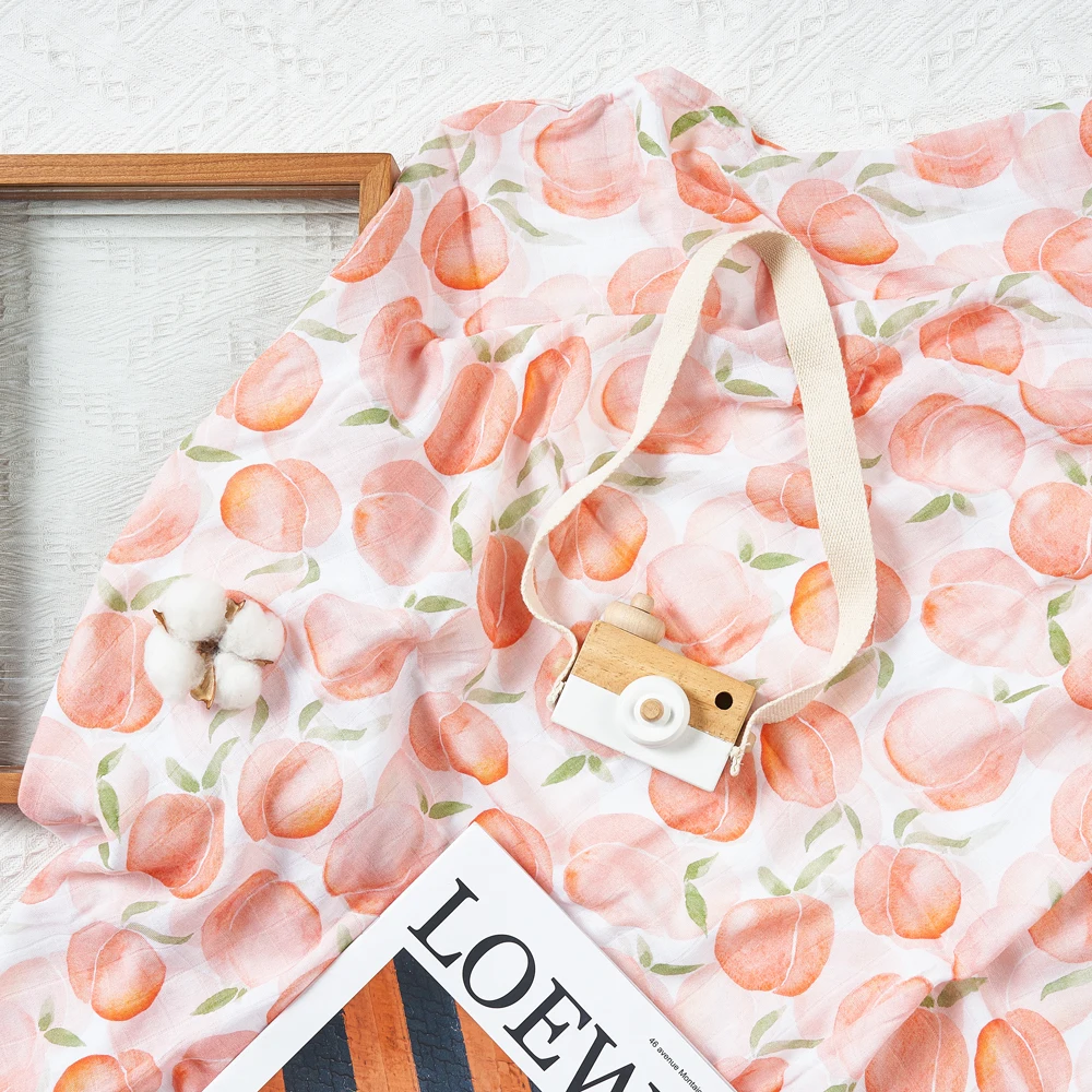 Happyflute-Manta para beb&eacute;, muselina de alta densidad, calidad superior, impresi&oacute;n Digital-1