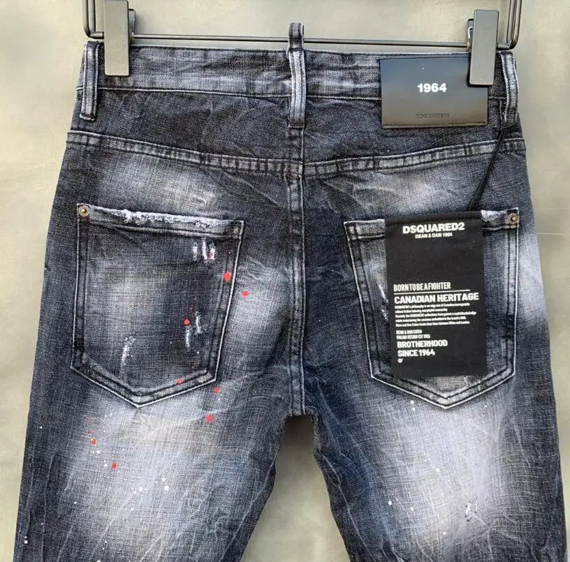 2021 New classic,Authentic DSQUARED2,Retro,Italian brand ,Women/Men Jeans,locomotive,Jogging jeans,Dsq9119-1