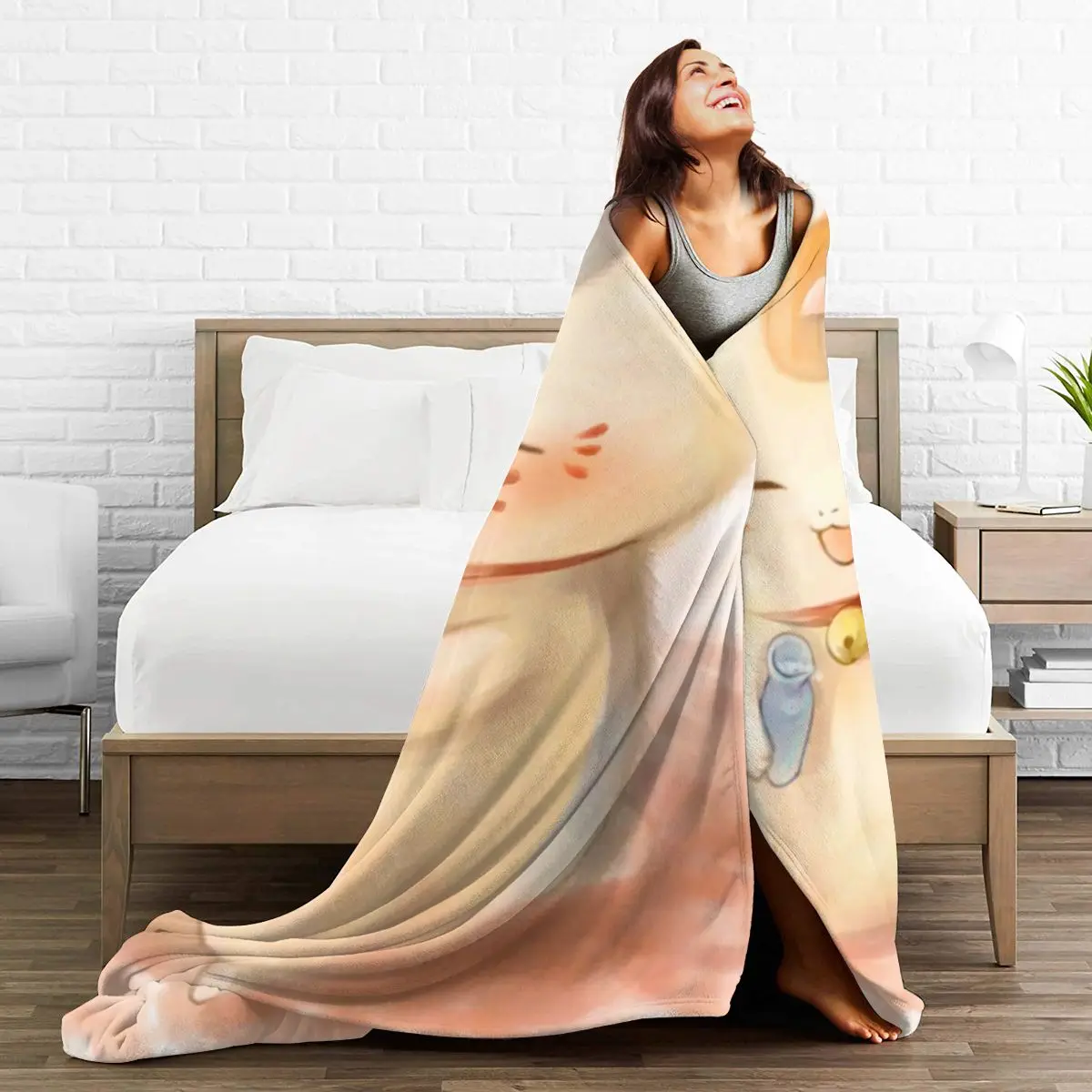 

Ultra Soft Sofa Blanket Cover Blanket Cartoon Cartoon Bedding Flannel plied Sofa Bedroom Decor for Children and Adults Black