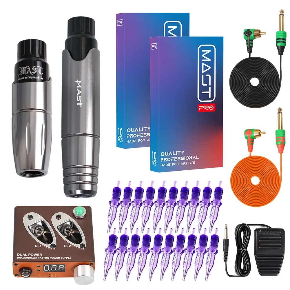 

Профессиональный набор для перманентного мачта, татуировочная машинка, наборы для перманентного макияжа, картриджи разных размеров, иглы, ...