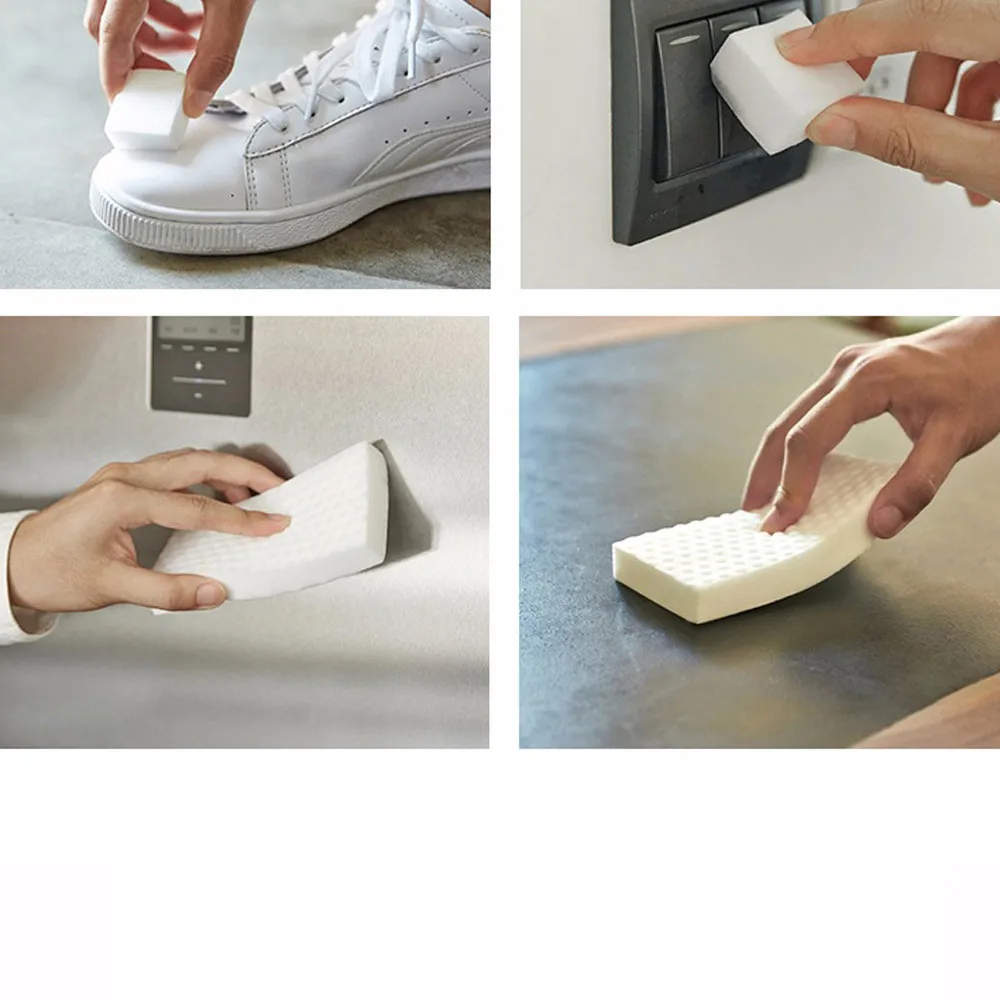 

White Magic Sponge Brush Kitchen Washing Cleaning Kitchen Cleaner Tool Home Cleanning Brush Sponge In Stocks Home Tool #763