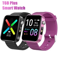 t68 plus men women sports business smart watch body temperature measure heart rate blood pressure monitor smartwatch for phones