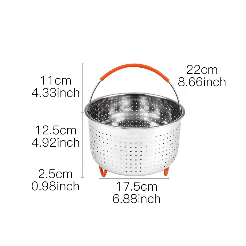 Портативная Паровая корзина из нержавеющей стали для приготовления риса 1