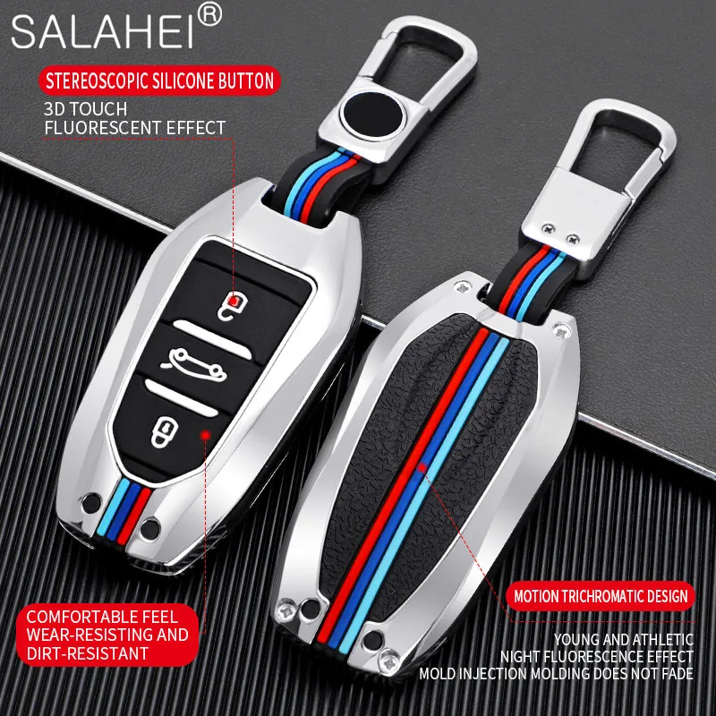 

Чехол для автомобильного ключа из цинкового сплава для Peugeot 208 308 408 307 508 2008 3008 Citroen C4 C4L CACTUS C6 C3-XR Picasso DS3 DS4