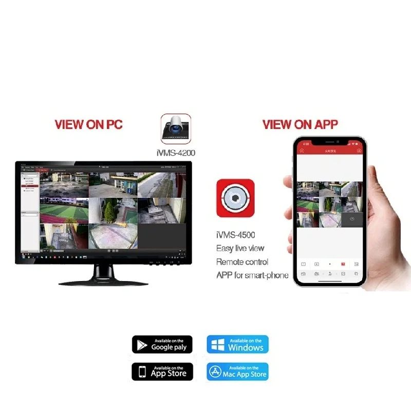 Hikvision 16 канальный XVR DS 7216HUHI K2 с 8 шт. Гибридный 5MP 4 в 1 ночного видения камеры