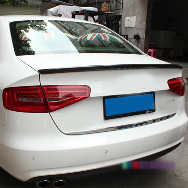 Спортивный качественный волоконный задний спойлер Cabon для багажника Audi A4L B9 2013
