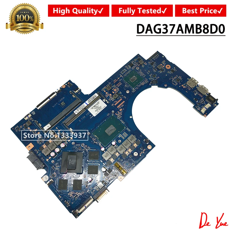 Для HP 17 AB W 17T TPN Q174 материнская плата DAG37AMB8D0 SR2FQ i7 6700HQ Материнская ноутбука DDR4 862259 601