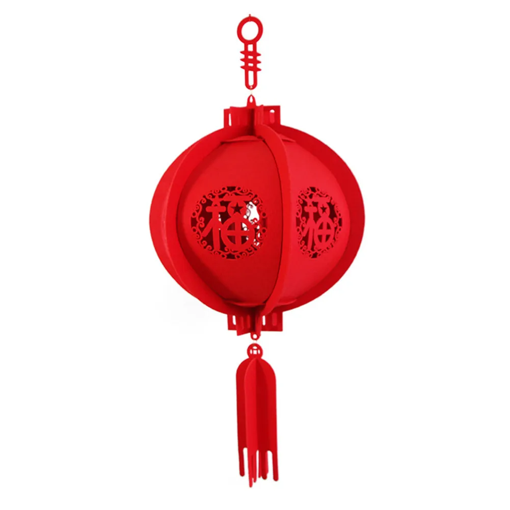 

25/30cm Good Luck Chinese Lantern New Year Spring Celebration Home Decor DIY Hanging Lantern Holiday Decoration Supplies