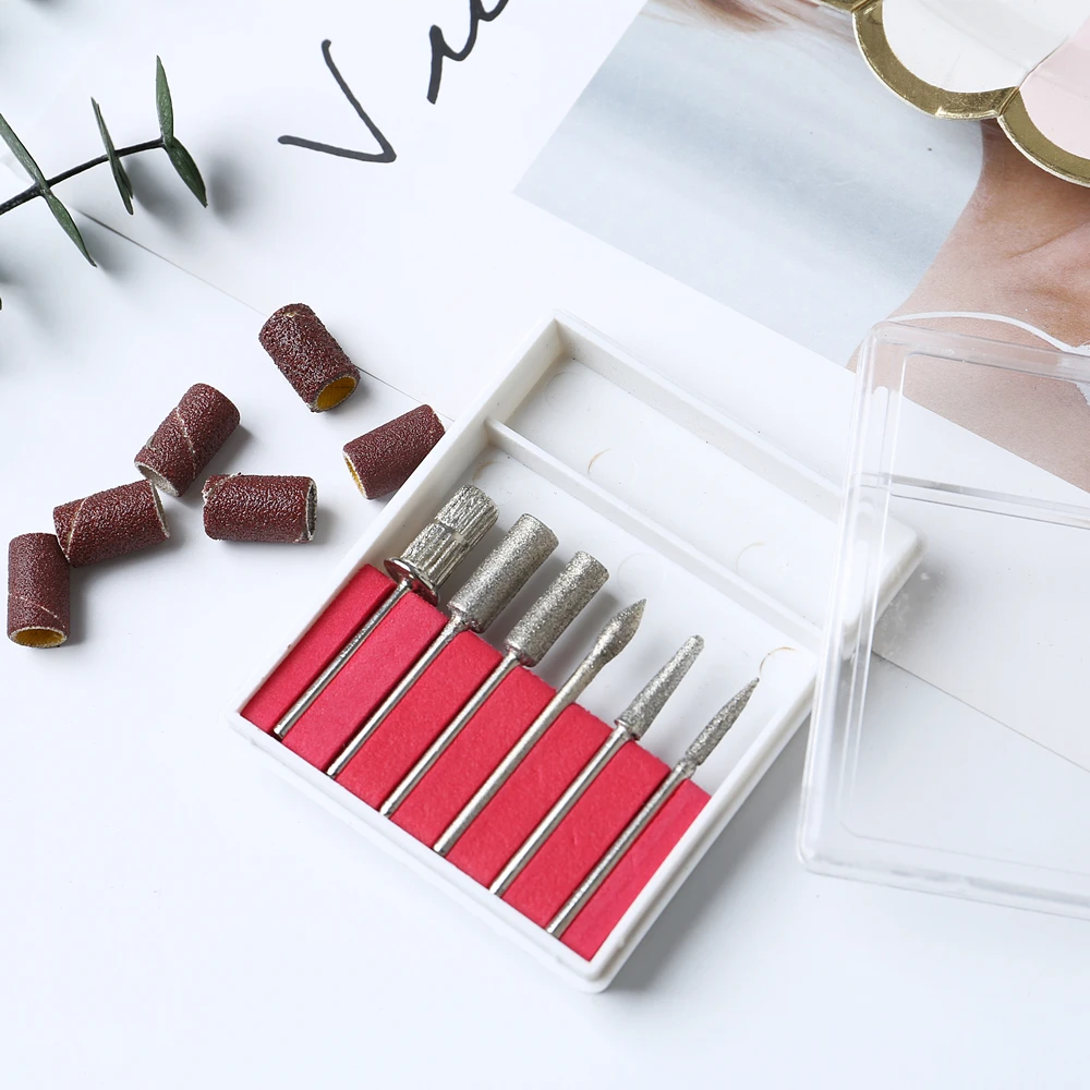 Головка для лака ногтей высокого качества набор из шести наборов нержавеющей