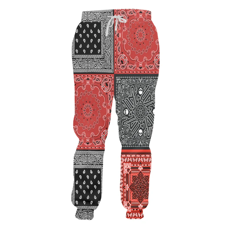 

IFPD 3D Printed Jogger Men Women Casual Pants Paisley Bandana Couple Jogging Trousers Fitness Sweatpants Bodybuilding Tracksuit