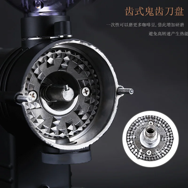 売る 手醸造コーヒー電気コーヒーグラインダーフラットホイールバリグラインダーミラー超硬ゴースト歯カッターコーヒーマシン 10 ステップ