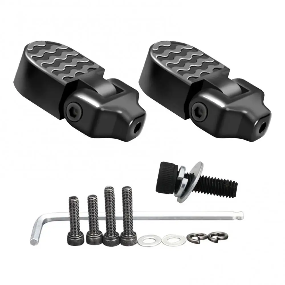 

60%HOT Electric Mountain Bike Pedal Aluminum Alloy Folding Rear Footrest Carrier Board