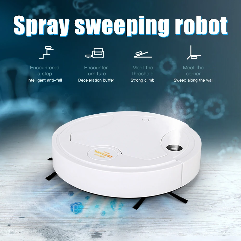 Intelligent Sweeping Robot Household Charging Vacuuming Mopping Spray Ultraviolet 5-in-1 Cleaning Machine |
