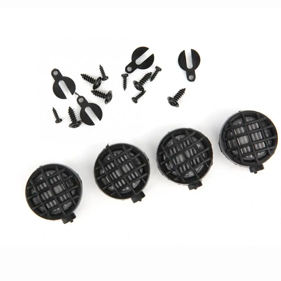 4 шт. универсальная черная круглая/квадратная лампа RC гусеничная крышка для