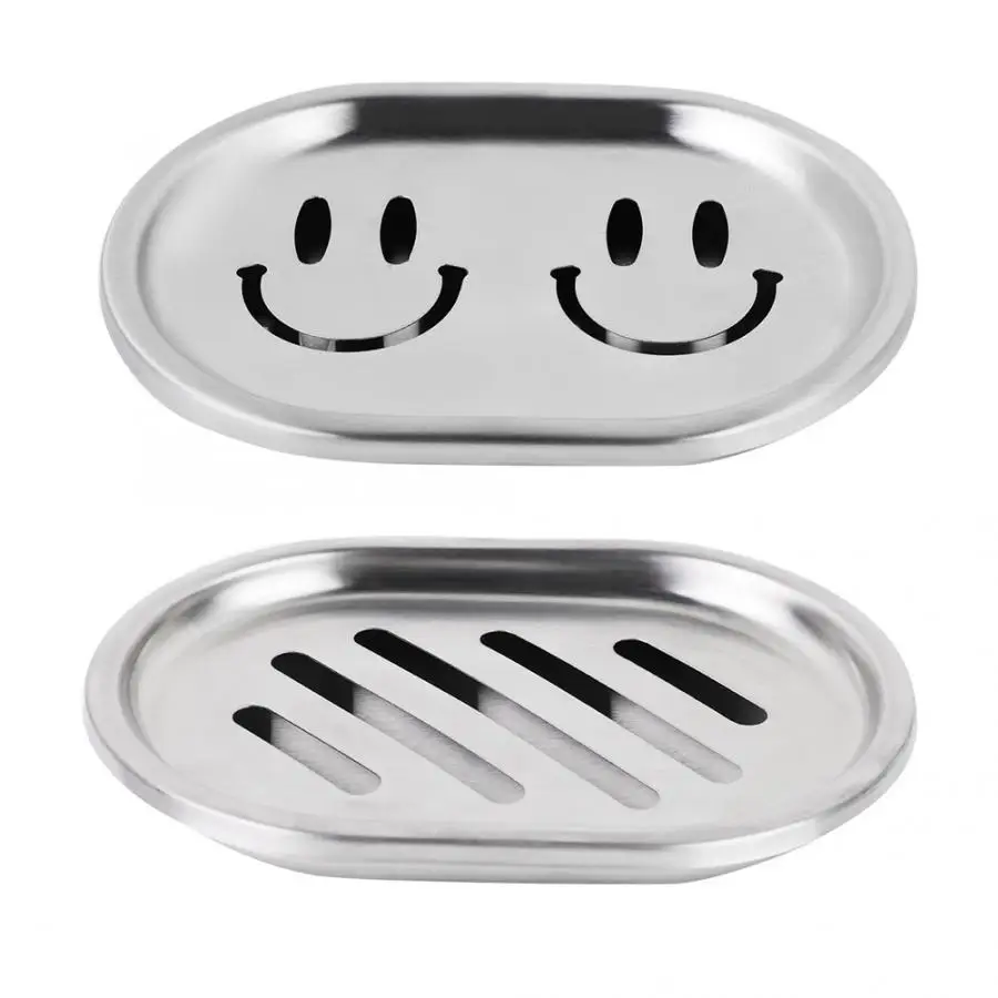 Мыльница из нержавеющей стали чехол для мыла контейнер двухслойная мыльница с