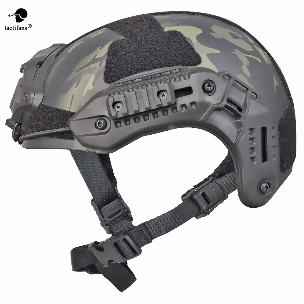 Tactifans Hunting MK Style Helmet Tactical Shooting Combat Airsoft Protective M-Lok Rail Paintball Accessories ABS Nylon Unisex