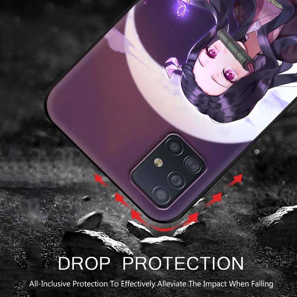 

Phone Case for Samsung Galaxy A51 A71 A70 A50 A40 A20s A30 A10s A20e A10 A02s A01 Silicon Cover Demon Slayer Kamado Nezuko Anime