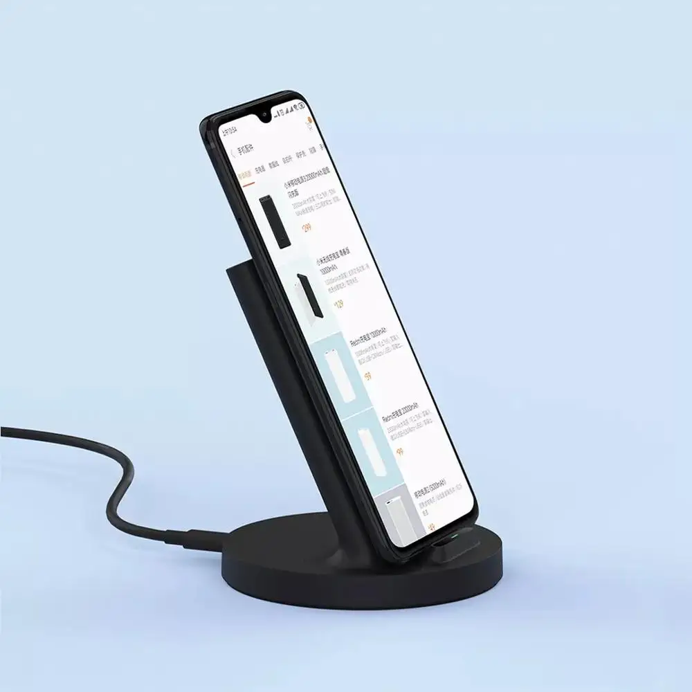 Вертикальное Беспроводное зарядное устройство Xiaomi Mi 20 Вт Max Быстрая Зарядка Qi